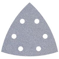 Wolfcraft 1160000 Deltaschuurpapier Met klittenband, Geperforeerd Korrelgrootte 40 Hoekmaat 95 mm 5 stuk(s)