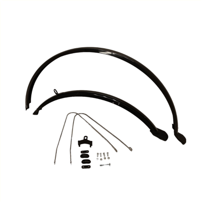 Falkx spatborden set 28", zwart