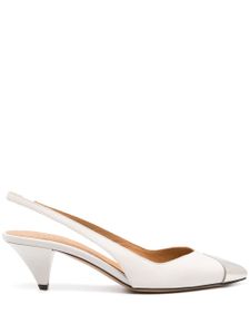 ISABEL MARANT Elina 50mm slingback pumps - Blanc