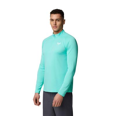 Castore Adapt Trainingstrui 1/4-Zip Lichtblauw Wit