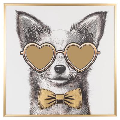 Muurkunst Bodhy (Zwart/goud)