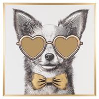 Muurkunst Bodhy (Zwart/goud)