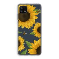 Sunflower and bees: Samsung Galaxy A22 5G Transparant Hoesje