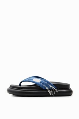 Denim teenslippers - BLUE - 38