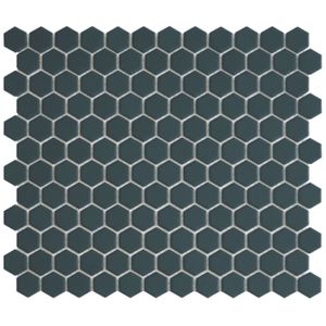 The Mosaic Factory Hexagon mozaïek tegels 23x26cm navy blue mat