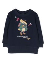 Ralph Lauren Kids sweat à motif Polo Bear - Bleu