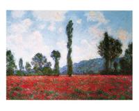 Kunstdruk Claude Monet - Campo di papaveri 50x40cm