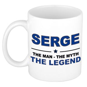 Serge The man, The myth the legend collega kado mokken/bekers 300 ml