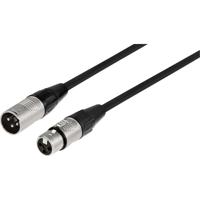 Monacor MECR-200/SW XLR Kabel [1x XLR-stekker - 1x XLR-bus] 2 m Zwart