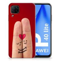 Huawei P40 Lite Silicone Back Cover Liefde - Origineel Romantisch Cadeau