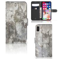 Apple iPhone Xs Max | Bookcase | Beton Print
