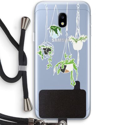 Hang In There: Samsung Galaxy J3 (2017) Transparant Hoesje met koord