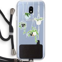 Hang In There: Samsung Galaxy J3 (2017) Transparant Hoesje met koord
