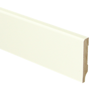 MDF Moderne plint 55x9 voorgelakt RAL9010 - lengte 240cm