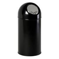 V-part - Afvalbak met pushdeksel 40 ltr - Steel Plastic - zwart - thumbnail