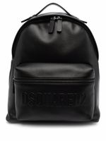 DSQUARED2 sac à dos en cuir à logo embossé - Noir