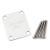 Fender neck plate Corona 4-bolt voor basgitaar chroom Fender neck plate Corona 4-bolt voor basgitaar chroom