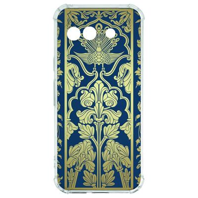 Google Pixel 9a Hoesje - Beige Flowers TPU Antishock