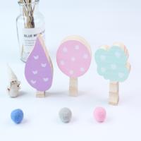 Houten boom driedelige set van gebouw ornamenten fotografie rekwisieten kinderen kamer decoratie (set 2)
