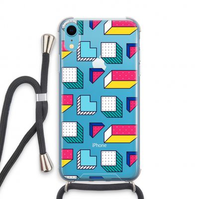 8-bit N°7: iPhone XR Transparant Hoesje met koord