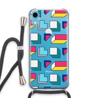 8-bit N°7: iPhone XR Transparant Hoesje met koord