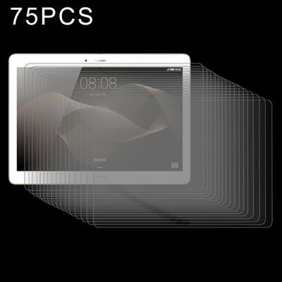 75 pc's voor Huawei MediaPad M2 10.0 0.3 mm 9H hardheid getemperd glas scherm Film
