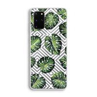 Geometrische jungle: Samsung Galaxy S20 Plus Transparant Hoesje