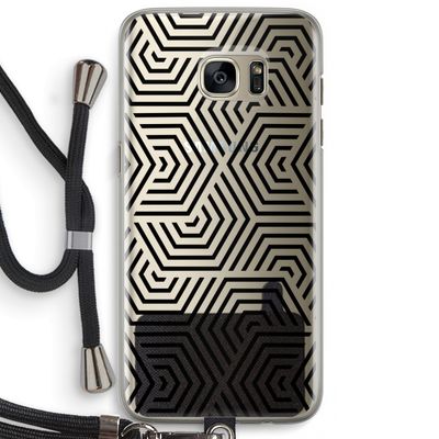Magic pattern: Samsung Galaxy S7 Edge Transparant Hoesje met koord