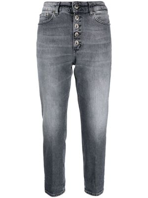 DONDUP jean court à patch logo - Noir