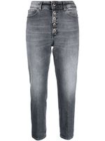 DONDUP jean court à patch logo - Noir