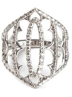 Loree Rodkin bague en or blanc 18ct pavé de diamants gris - Métallisé