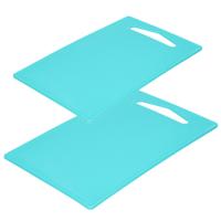 Plasticforte snijplanken set van 2x stuks - blauw - 27 x 16 en 36 x 24 cm - Kunststof - Keuken