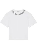 Dolce & Gabbana Kids t-shirt en coton à logo imprimé - Blanc - thumbnail