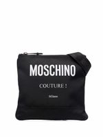 Moschino sacoche à logo imprimé - Noir - thumbnail