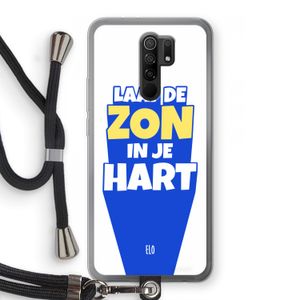 Laat de zon in je hart: Xiaomi Redmi 9 Transparant Hoesje met koord