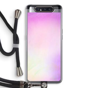 Flow mist pastel: Samsung Galaxy A80 Transparant Hoesje met koord