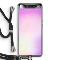 Flow mist pastel: Samsung Galaxy A80 Transparant Hoesje met koord