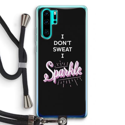Sparkle quote: Huawei P30 Pro Transparant Hoesje met koord