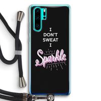 Sparkle quote: Huawei P30 Pro Transparant Hoesje met koord