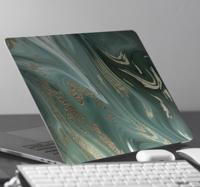 Laptop sticker marmer groen - thumbnail