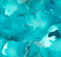 Blauwe golven abstract behang