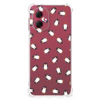 Doorzichtige Silicone Hoesje voor Motorola Moto G55 Pinguïn