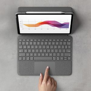 Folio Touch - Toetsenbord en foliobehuizing - met trackpad - backlit - Apple Smart connector - AZERTY - Frans