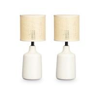 Bureaulamp Gift Decor Wit 60 W 2 Stuks