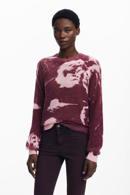 Arty-textuur trui - RED - L