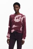 Arty-textuur trui - RED - L Arty-textuur trui - RED - L