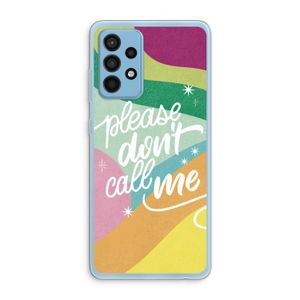 Don't call: Samsung Galaxy A52 Transparant Hoesje