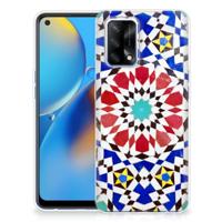 OPPO A74 4G | TPU | Siliconen hoesje | Mozaïek