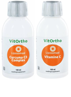 VitOrtho Liposomaal Curcuma C3 Complex + Vitamine C Combivoordeel