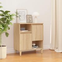 Dressoir 60x35x70 cm bewerkt hout sonoma eikenkleurig